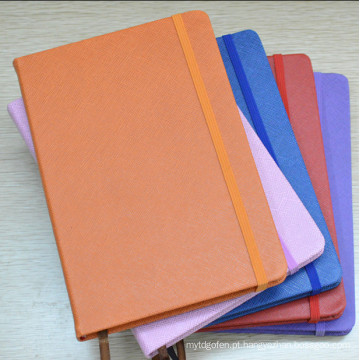 Diário de Agenda personalizado 2016, A5 barato PU Leather Notebook com banda elástica